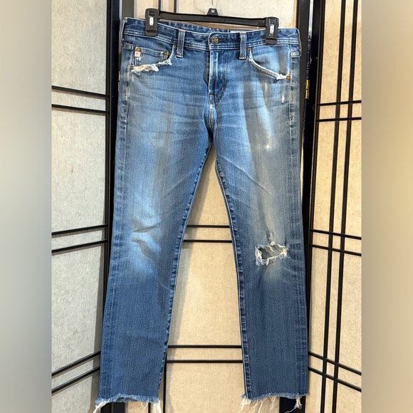 Ag Adriano Goldschmied Other - AG Adriano Goldschmied Sz 30 The Dylan Slim Skinny Jean Distressed Holes
